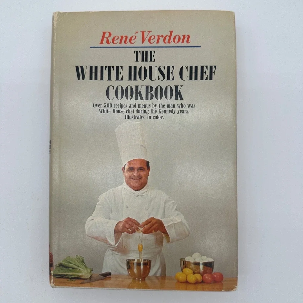 Vintage‎ 1967 The White House Cookbook René Verdon SIGNED First Edition JFK Chef